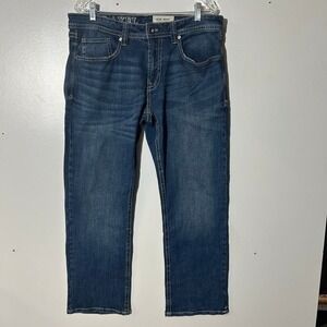 TK Axel Mens Slim Bootcut Blue Denim Jeans W34 x L32